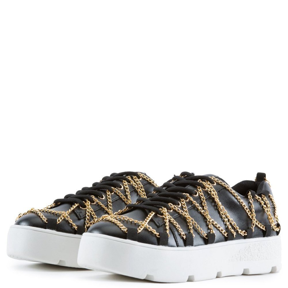 CAPE ROBBIN " ACTIVELY CHAINED " SNEAKERS  - Black (BRAND NEW !!!!!)